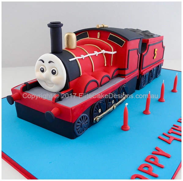 James the Red Engine kids birthday cake idea